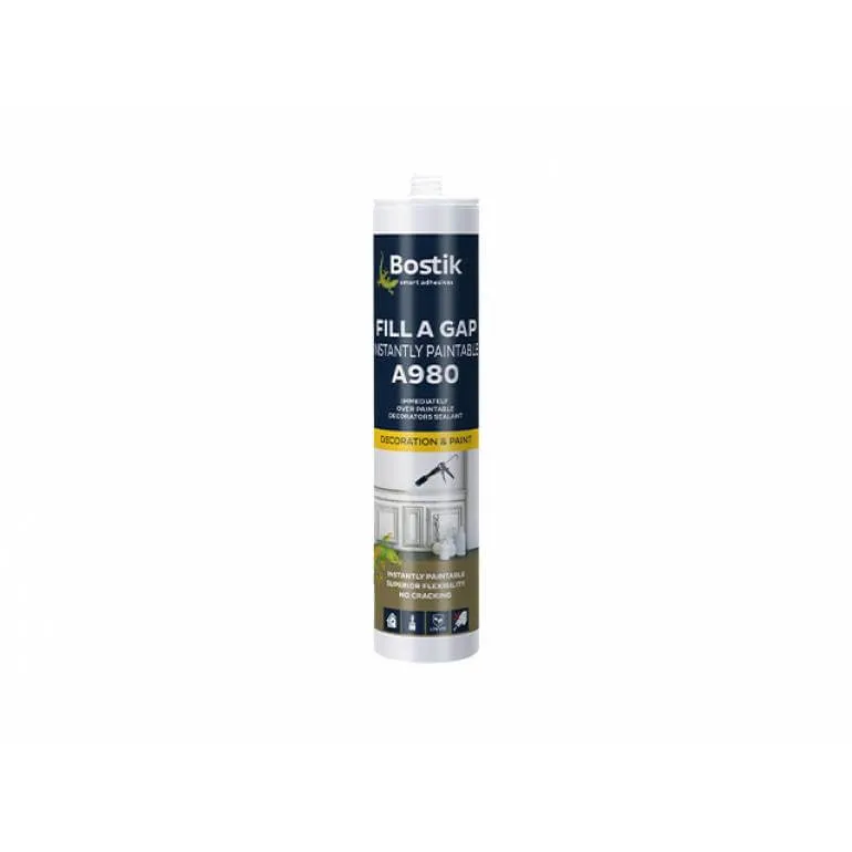 Bostik A980 FILL A GAP INSTANTLY PAINTABLE Acrylic Gap Filler